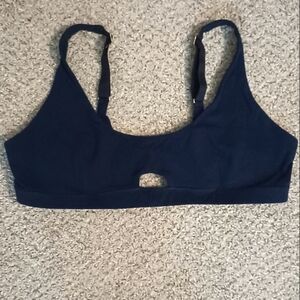 Subset organic cotton keyhole bra 2XL navy blue